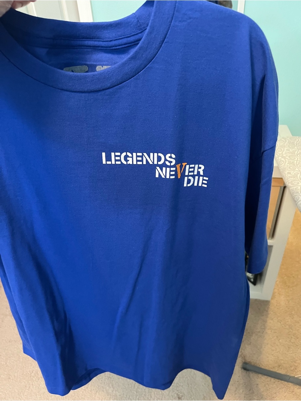 VLONE Blue "Legends Never Die" Short Sleeve Graphic Tee